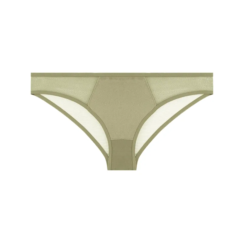 شورت اسلیپ زنانه براگور جلو ساتن پشت تور فاق نخ و پنبه