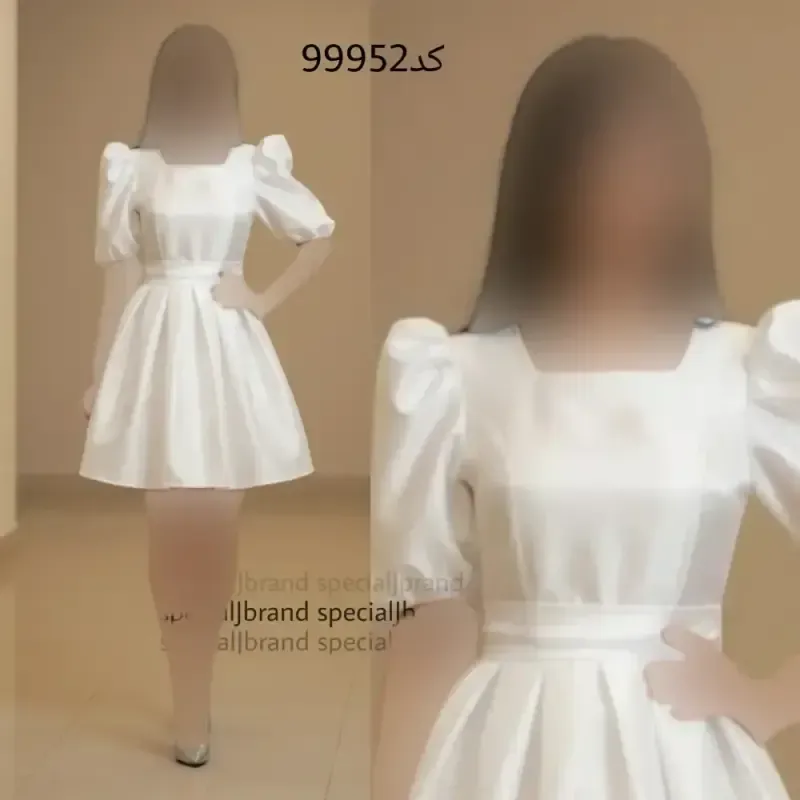 پیراهن عروسکی مجلسی سیتا جنس تافته با آستر و کمربند