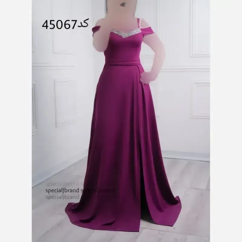 ماکسی مجلسی للیا جنس کرپ کش و غواصی