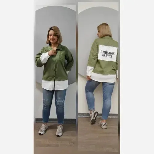 مانتو کتان ترکیبی نازلی فری سایز 38 تا 46 رنگ مشکی و نسکافه ای