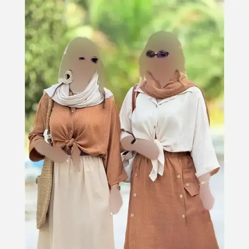 شومیز گره ای آمیتیس سوپر شانتون گرم بالا فری سایز