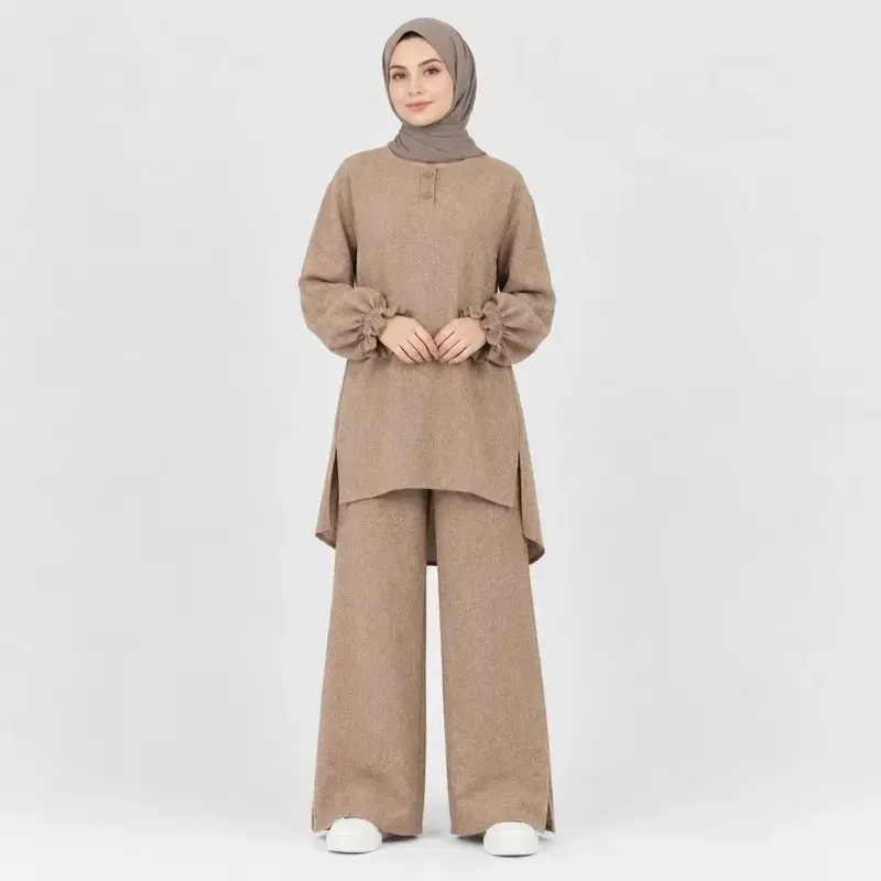 تونیک زنانه لینن مدل کوک دوزی