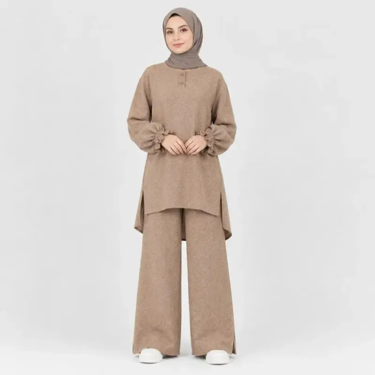 تونیک زنانه لینن مدل کوک دوزی
