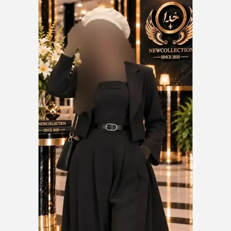 ست اورال و کت زنانه جنس سوپرمازراتی فری سایز 38 تا 46